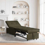 Diivanvoodi armee roheline 67 x 194 x 38 cm tehisnaha suede