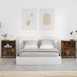 &Ouml;&ouml;kapid 2 pcs suitsutatud tamm 49 x 36 x 61 cm tehispuit