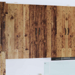 Seinakapp k&ouml;&ouml;ki riiuliga vana puit 30 x 31 x 100 cm tehispuit