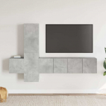 5-osaline telerikappide komplekt, betoonhall, puitlaastplaat