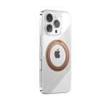 Joyroom JR-16JL6 iPhone 16 Pro Ultra-Thin MagSafe Compatible Case with 360&deg; Ring Stand - Gold