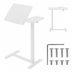 Maclean mobile desk/laptop stand, white, height adjustment 76-109cm, max. 30kg , MC-120 W