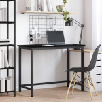 Laud must tamm 80 x 50 x 76,5 cm t&ouml;&ouml;deldud puit ja teras