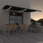 Automaatne varikatus led, tuuleandur 600x300 cm, antratsiit