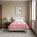 Talve tek rapistatud roosa 135 x 220 cm mikrokiud