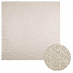 Vaip "zizur", kreemjas, 240x240cm, džuudi v&auml;limus, tuppa ja &otilde;ue