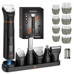 MAXGROOM JK-666 6-in-1 trimmer for beard, hair, body, nose and ears IPX6 - black