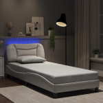 Voodiraam led-iga ilma madratsita hvar, valge, 90 x 190 cm
