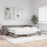 Diivanvoodi v&auml;ljat&otilde;mmatava osaga, pruunikas, 100x200 cm, kangas