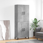 K&otilde;rge kapp, betoonhall, 69,5 x 34 x 180 cm,tehispuit
