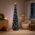 Ladvat&auml;hega led-tuledega pop-up-j&otilde;ulupuu 180 cm 100 led-i pet