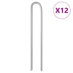 U-kujulised telgivaiad 12 tk, 37 cm &oslash;11,3 mm, tsingitud teras
