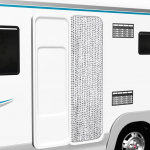 Putukakardin hele- ja tumehall, 56 x 185 cm, &scaron;enill