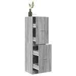 Apteegikapp, hall sonoma tamm, 40x41x144,5 cm, tehispuit