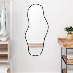 Seinapeegel, must, 100 x 45 cm