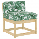 Kaubaaluse seljatoepadi lilled lehemuster 70 x 40 x 12 cm