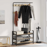 Riidepuu riiuliga muu sonoma tamm 95 x 34 x 184 cm tehispuit