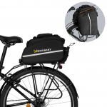 Wozinsky large bike rack bag 35l + rain cover black (WBB19BK)
