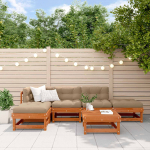 Aia lounge komplekt 6 pcs vahapunane tahke m&auml;nd