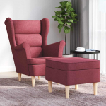 Tugitool jalapingiga, veinipunane, kangas