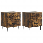 &Ouml;&ouml;lambi kapp 2 pcs suitsutatud tamm 43 x 34,5 x 47,5 cm