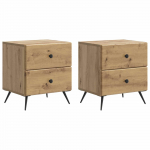 &Ouml;&ouml;lambi kapp 2 pcs artisan tamm 43 x 34,5 x 47,5 cm tehispuit