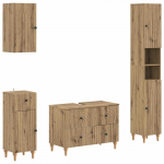 4-osaline vannitoa kapi komplekt alkmaar artisan tamm tehispuit
