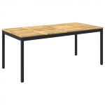 Aia &otilde;htus&ouml;&ouml;gi laud valge ja must 180 x 88,5 x 75 cm