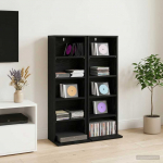 Cd kapp 2 tk must tamm 33 x 23,5 x 97,5 cm tehispuit
