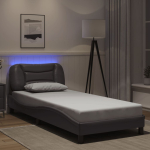 Voodiraam led-iga ilma madratsita hvar, hall, 90 x 190 cm
