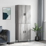 K&otilde;rge kapp, hall sonoma tamm, 69,5 x 34 x 180 cm, tehispuit