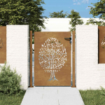 Aiav&auml;rav 105 x 155 cm corten terasest, puudisainiga