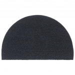 Uksematt, tumehall, poolring, 50x80 cm, flokeeritud kookoskiud