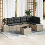 Aia diivanikomplekt padjaga ladustamisega 6 pcs helehall