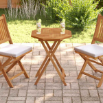 Lauaplaat, 60 x 60 x 2,5 cm, kaheksanurkne, tiikpuu