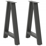 S&ouml;&ouml;gilaua jalad, a-kujulised, 2 tk, antratsiithall, 60 x (72-73) cm, teras