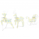 Led puhlid koos 60 led-iga 3 pcs soe valge pet