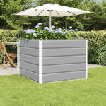 Taimekast helehall 100 x 100 x 75 cm teras