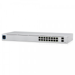 Switch|UBIQUITI|USW-16-POE|Type L2|Desktop/pedestal|Rack|16x10Base-T / 100Base-TX / 1000Base-T|2xSFP|PoE ports 16|PoE+ ports 8|18 Watts|USW-16-POE - 817882028547
