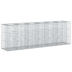 Gabioni t&otilde;stetud voodi 2 pcs h&otilde;bedane 250 x 50 x 80 cm