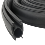 Garaaži ukse tihend must 41 x 33 mm 5,5 m pvc