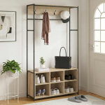 Riidenagi koos kingahoidjaga sonoma tamm 100 x 32 x 180,5 cm