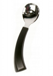 Curved spoon for left-handed person