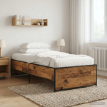 Voodi raam vana puit 80 x 200 cm tehispuit