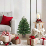 Tehisj&otilde;ulupuu koos alusega roheline 75 cm pvc, pe ja teras