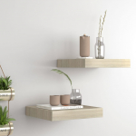 Seinariiulid, 2 tk, tammev&auml;rvi, 23 x 23,5 x 3,8 cm mdf