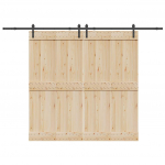 Liugukse tarvikute komplekt 305 cm terasest, must