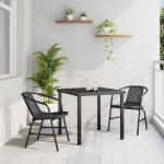 Aia s&ouml;&ouml;gilaudade komplekt 3 pcs must pol&uuml;rooster
