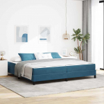 Vedruvoodi madratsiga madratsiga tumesinine 200 x 200 cm samet