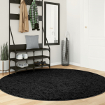 Vaip "oviedo" l&uuml;hikese narmaga, must, &oslash;200 cm